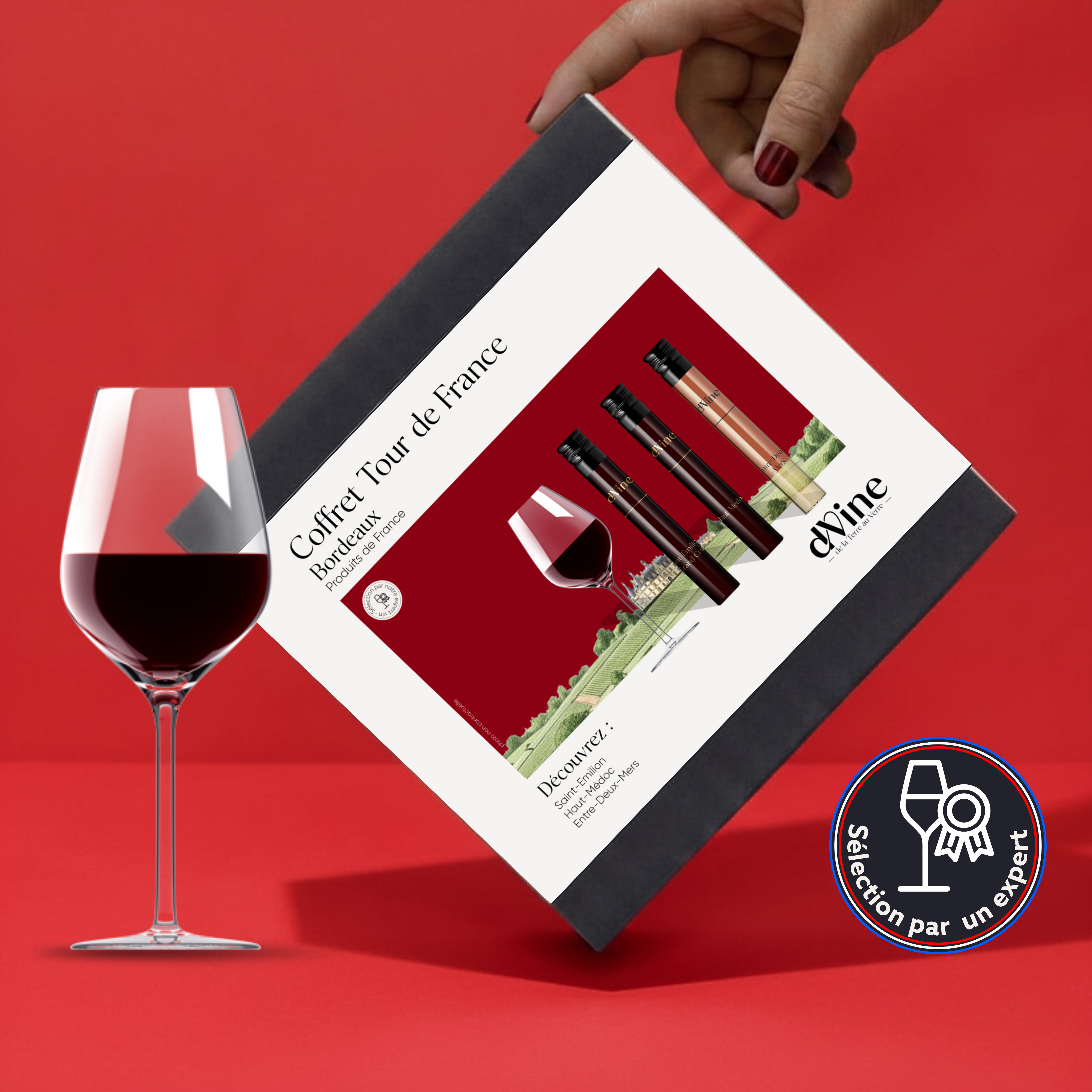 Coffret Vin Bordeaux 3 flacons