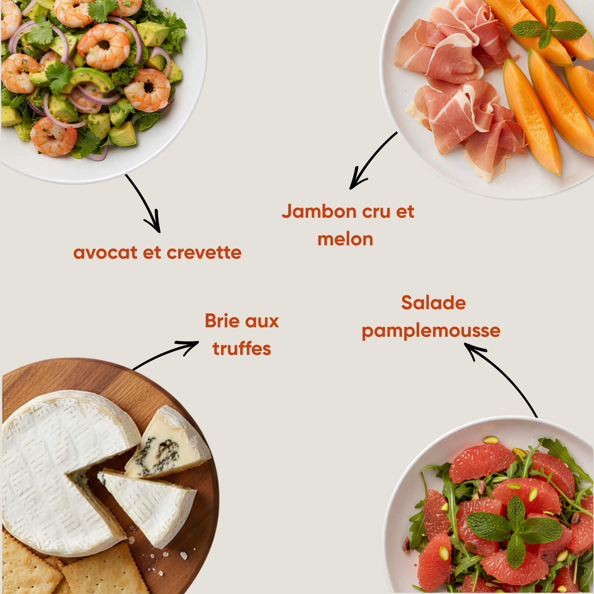 Melon Jambon Pamplemousse