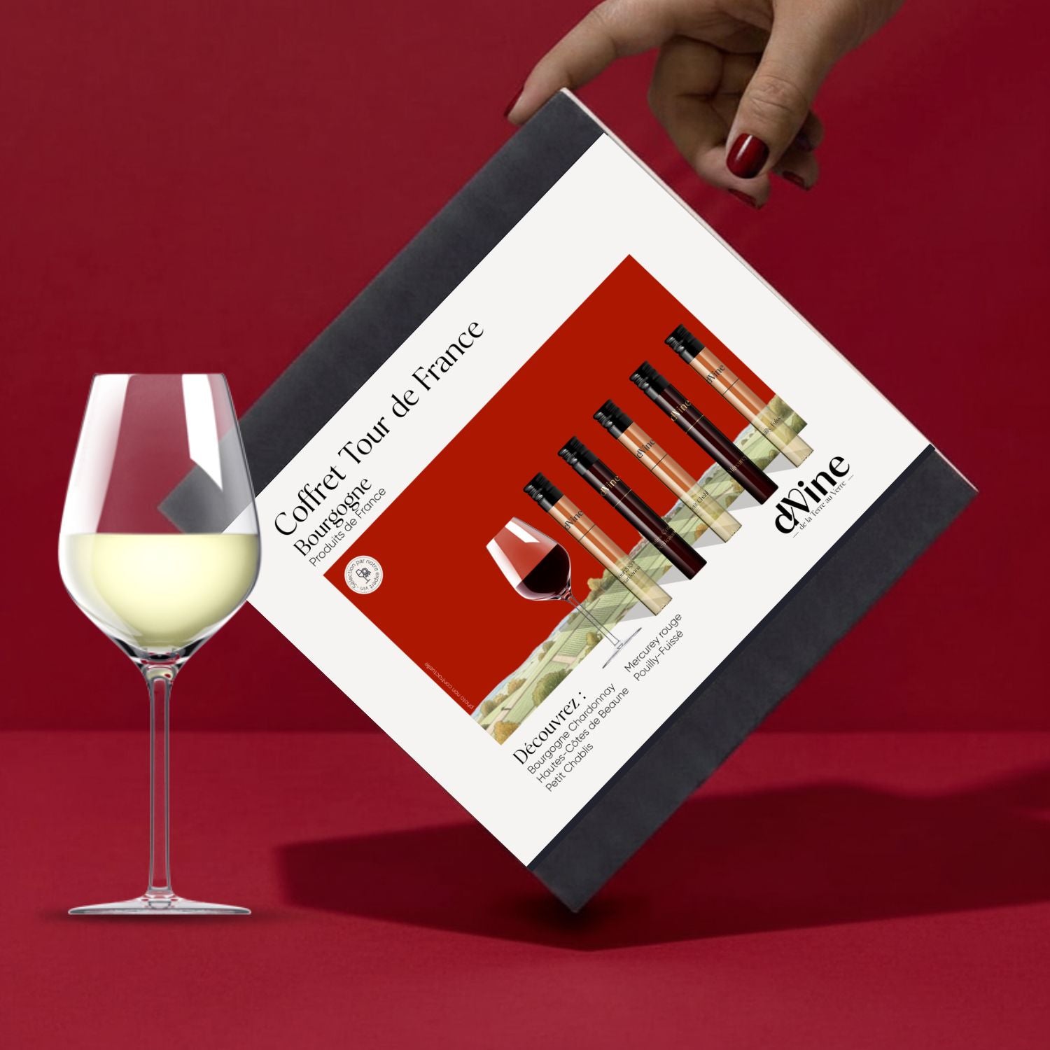 Coffret Vin Bourgogne 5 flacons