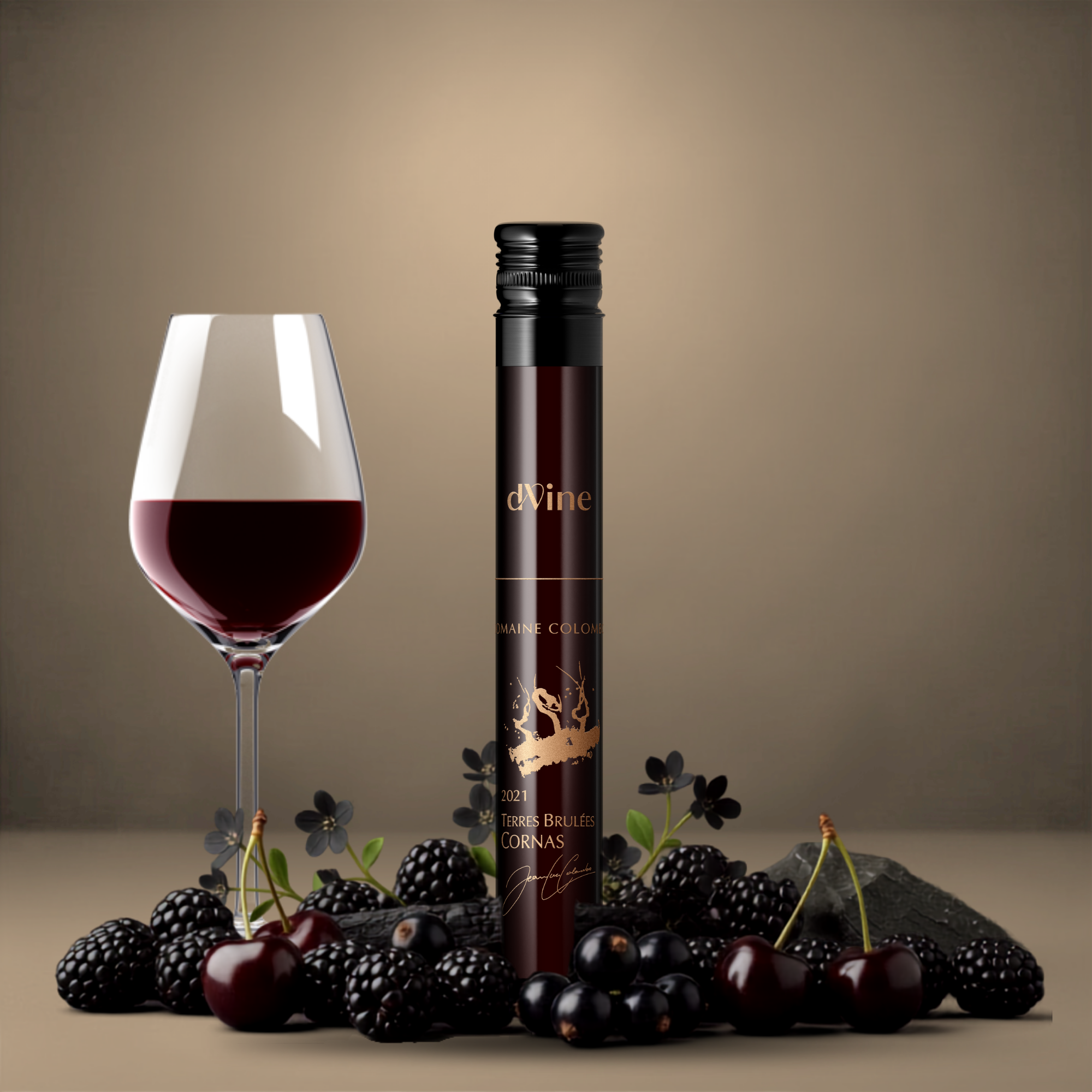 Flacon Vin Rouge Cornas Jean-Luc Colombo