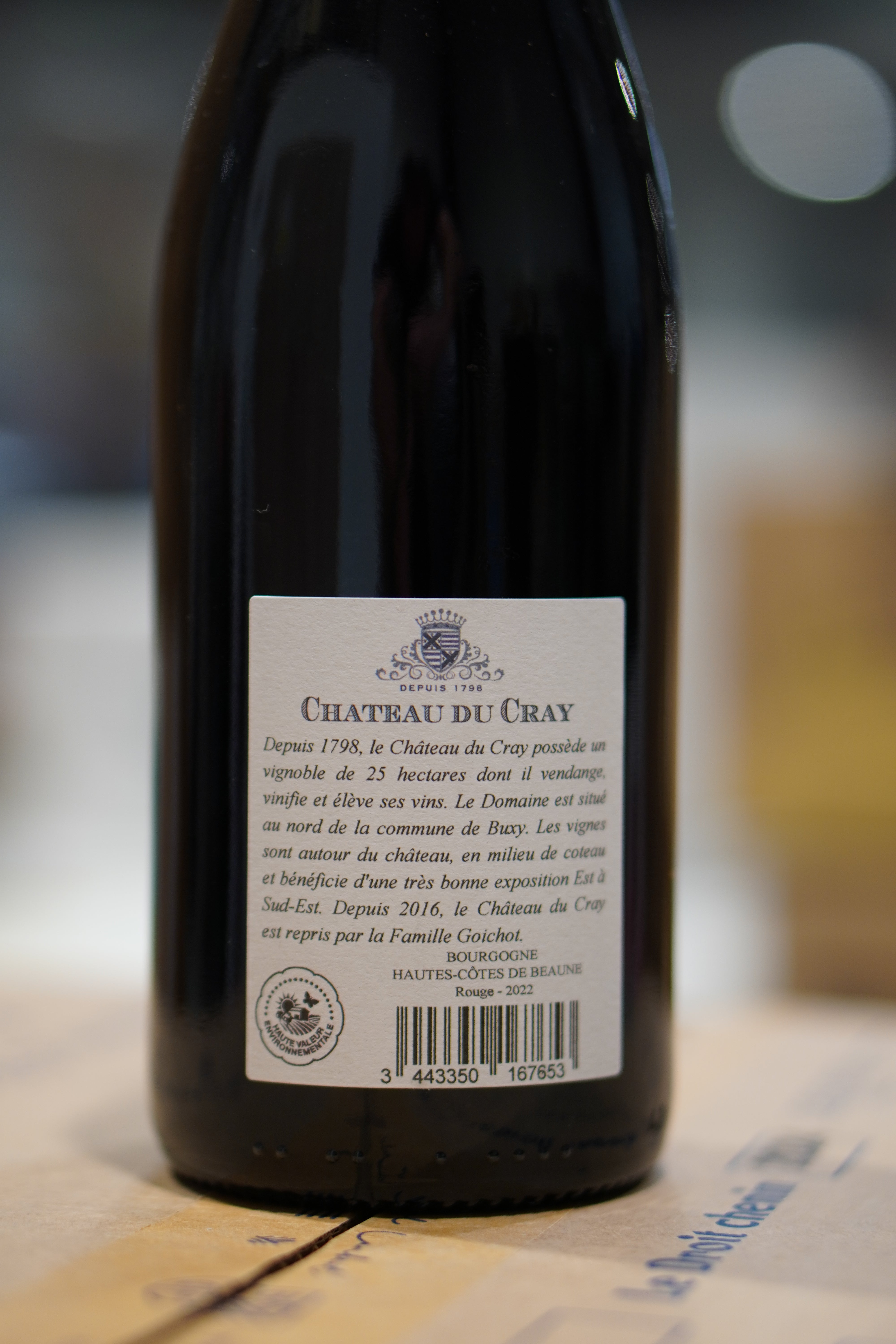 HAUTES COTES DE BEAUNE 2022 CHATEAU DU CRAY