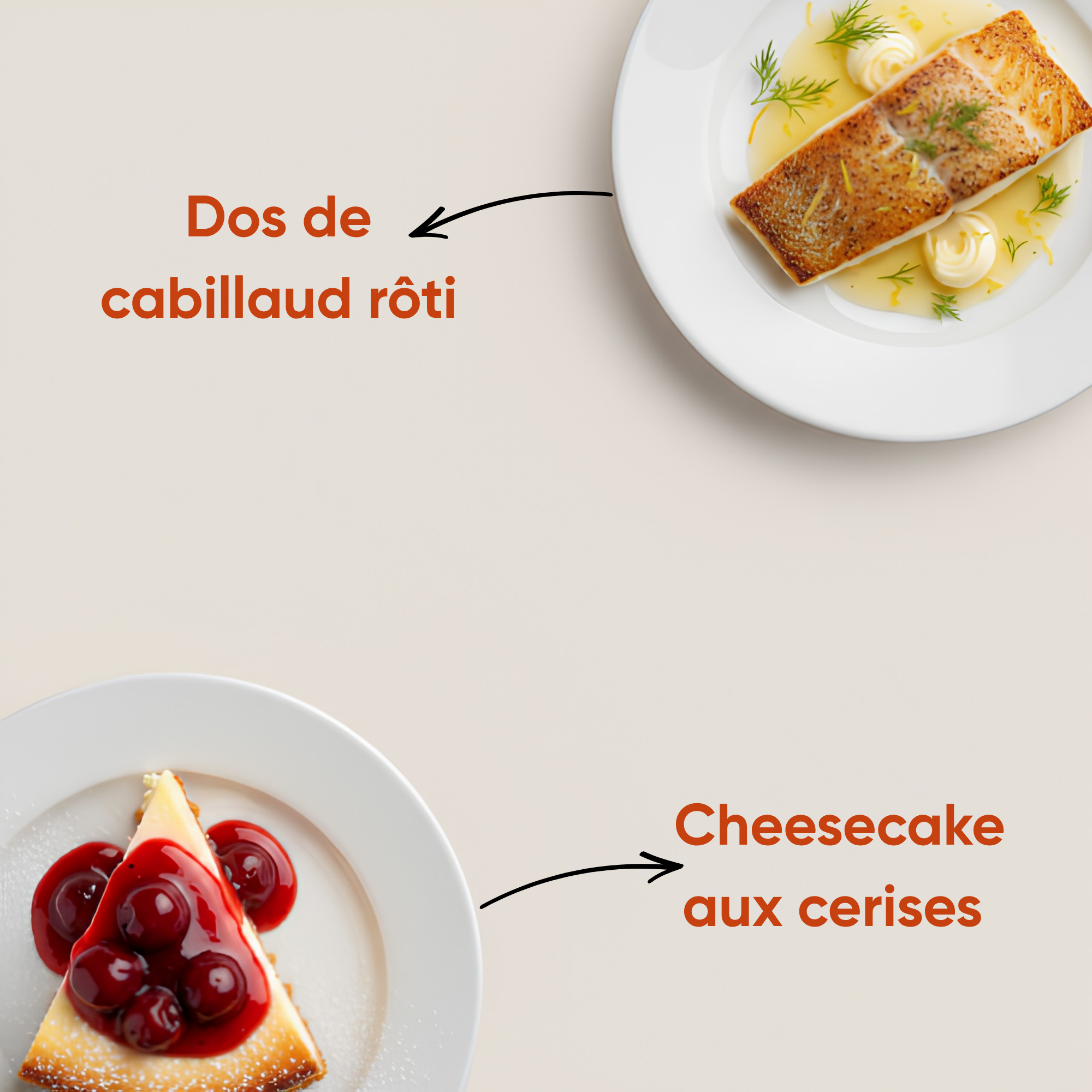 dos de cabillaud cheesecake