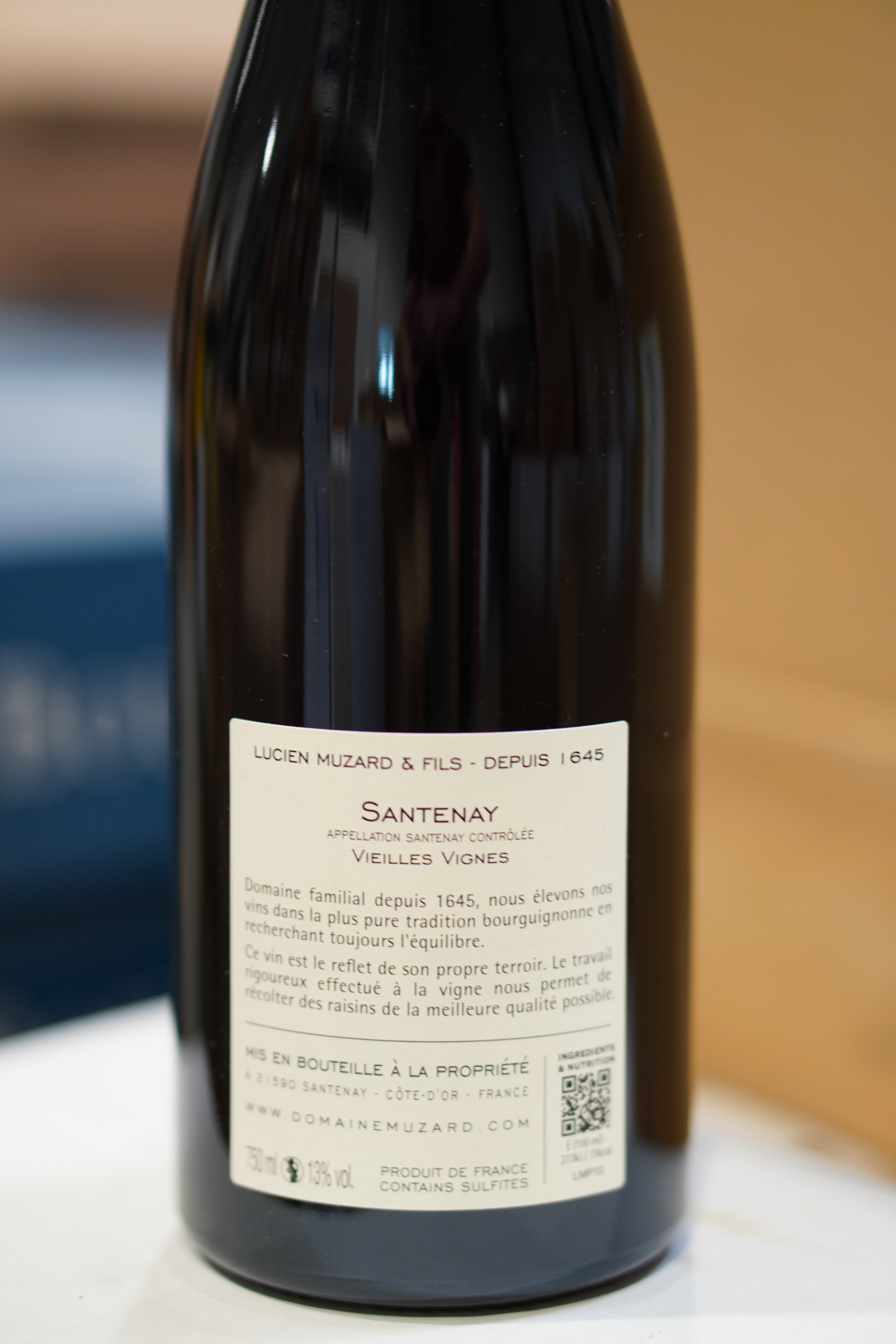SANTENAY 2024 VIEILLE VIGNE DOMAINE MUZARD LUCIEN ET FILS