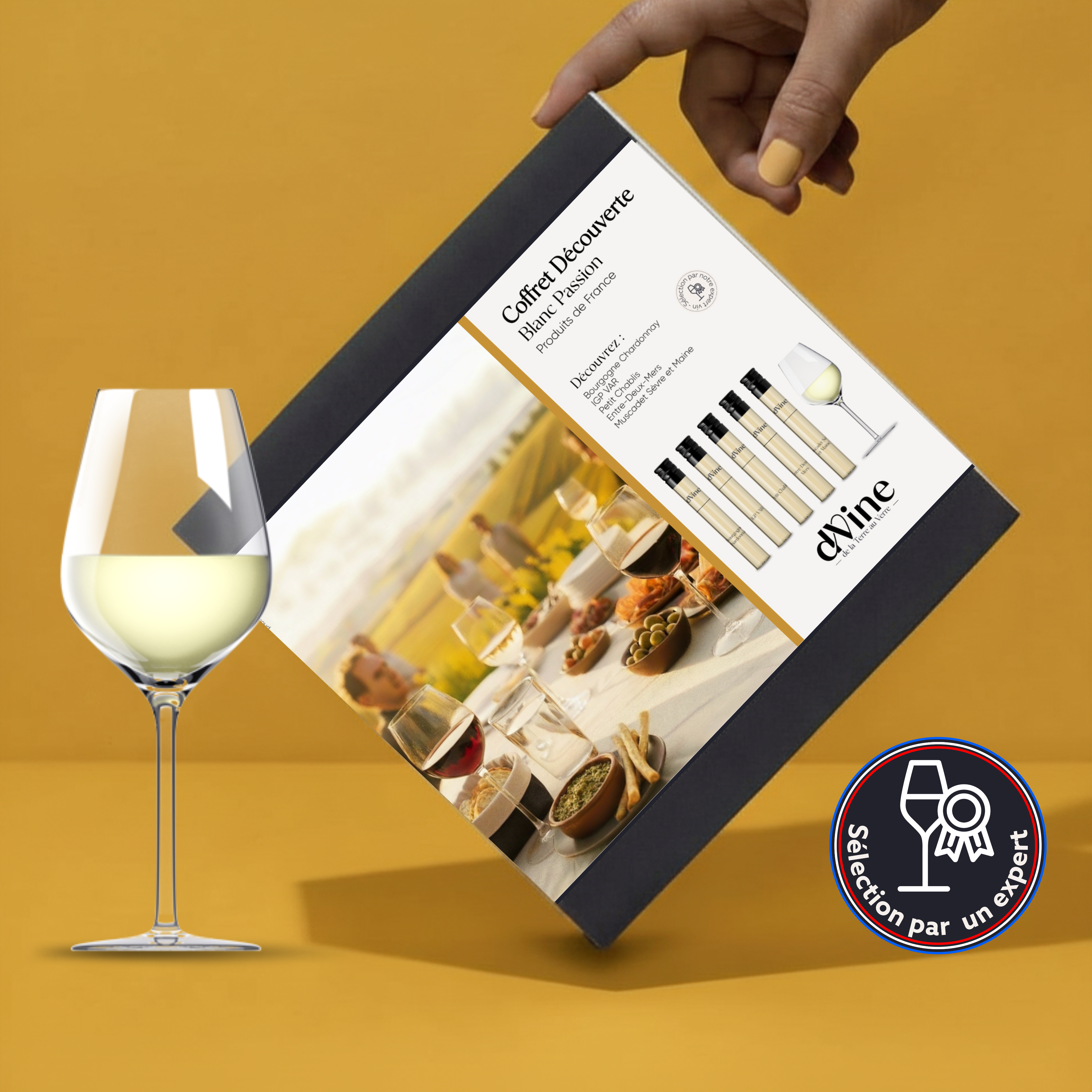 Coffret Vin Blanc Passion 5 flacons
