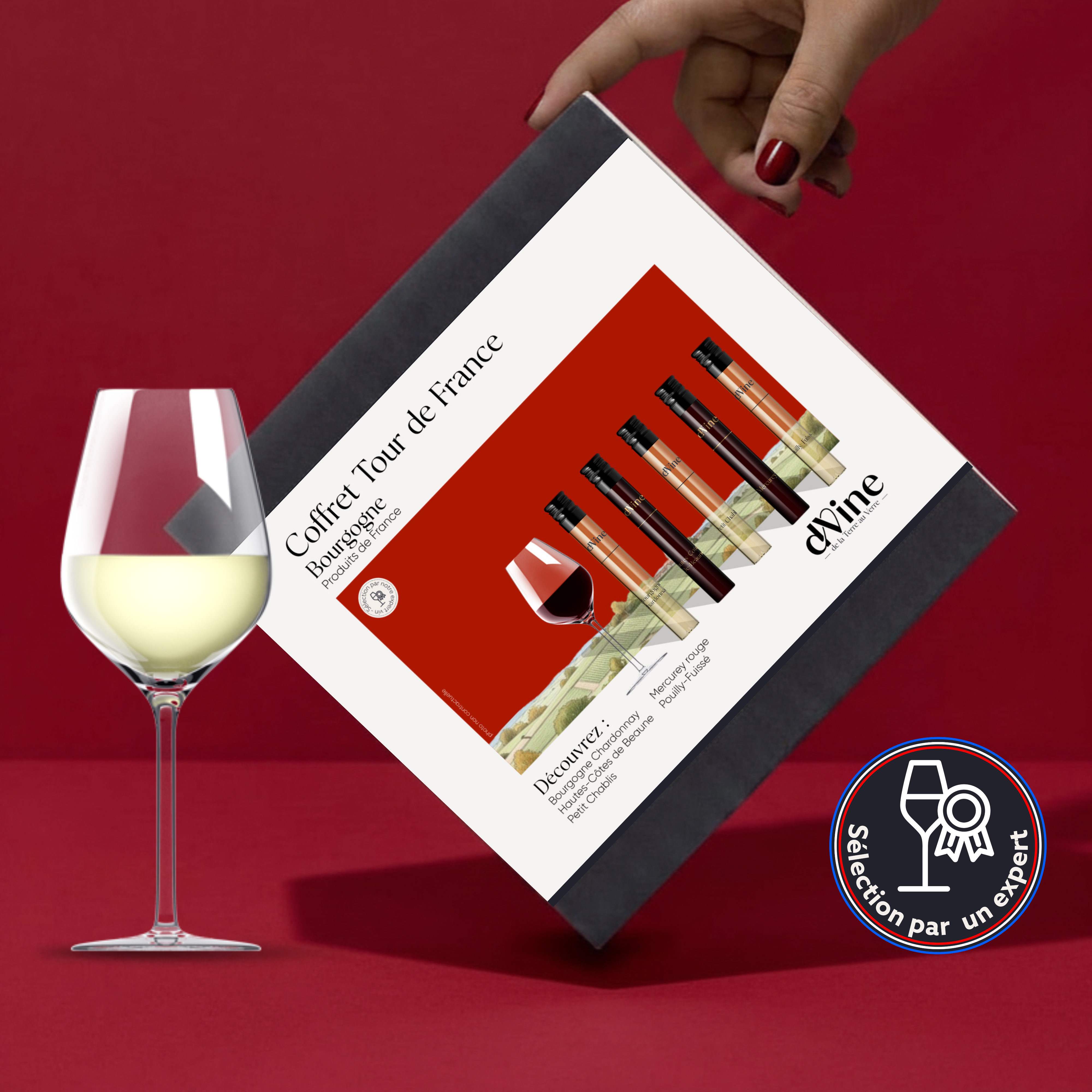 Coffret Vin Bourgogne 5 flacons