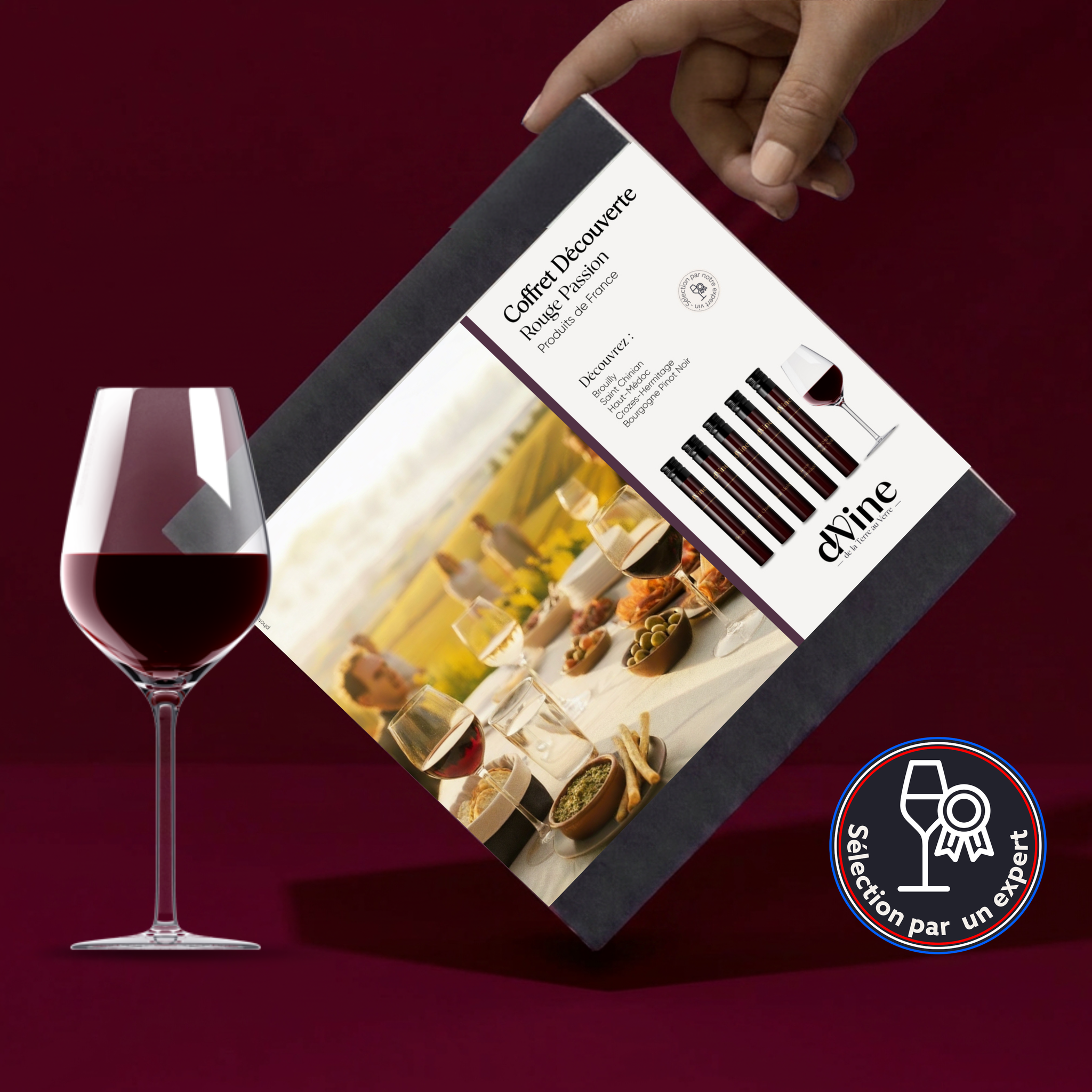 Coffret Vin Rouge Passion 5 flacons