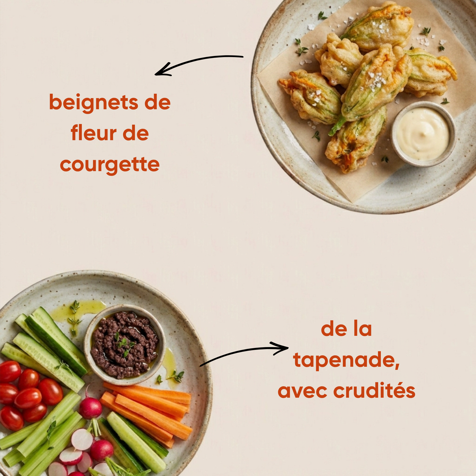 Beignet tapenade accords