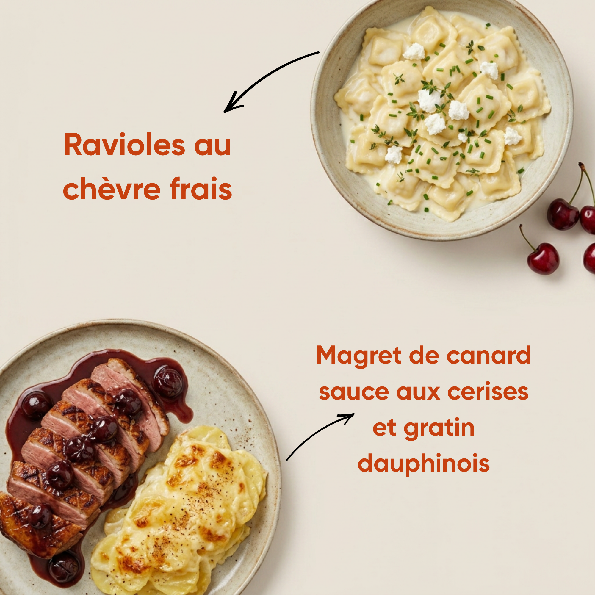 accord raviole canard