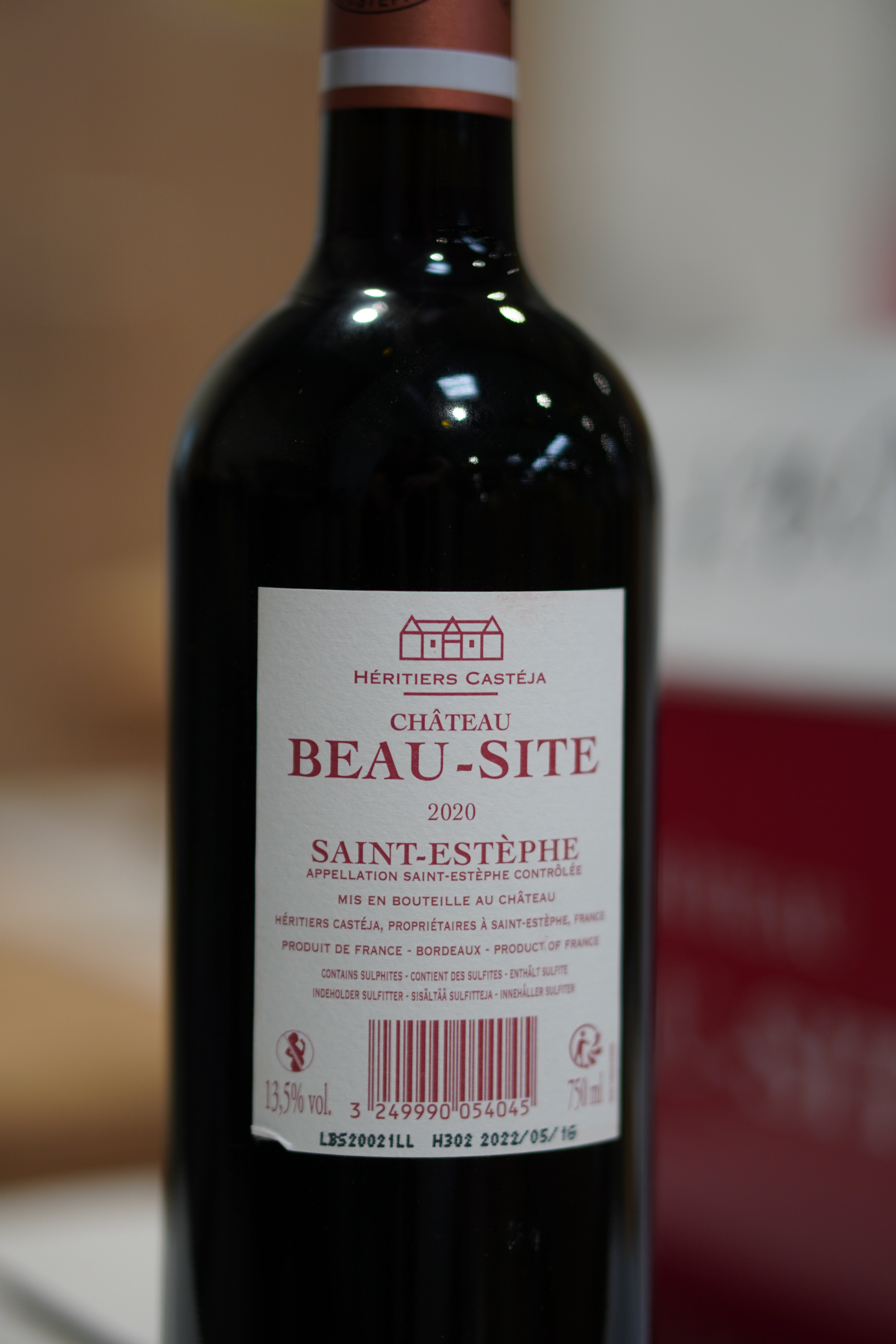 SAINT ESTEPHE 2020 DOMAINE DE BEAU-SITE