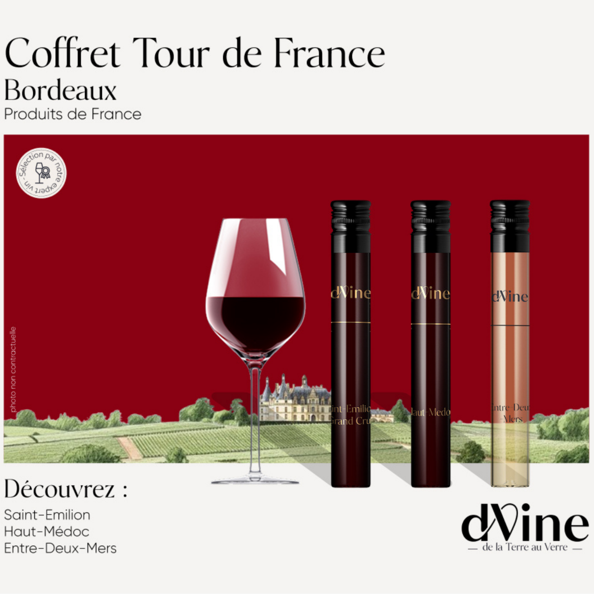 Coffret Vin Bordeaux 3 flacons
