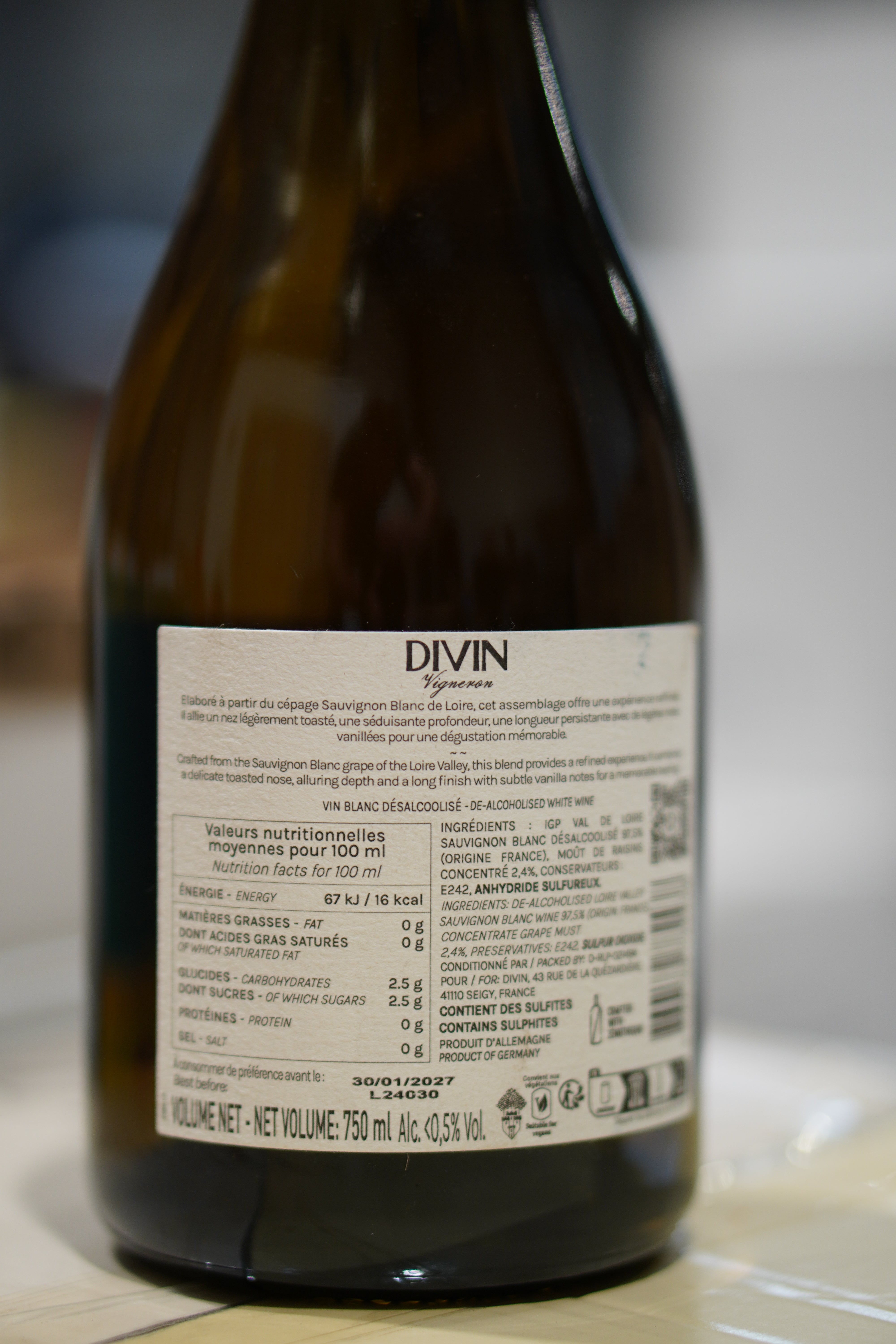 DIVIN SAUVIGNON VIGNERON PREMIUM 2023