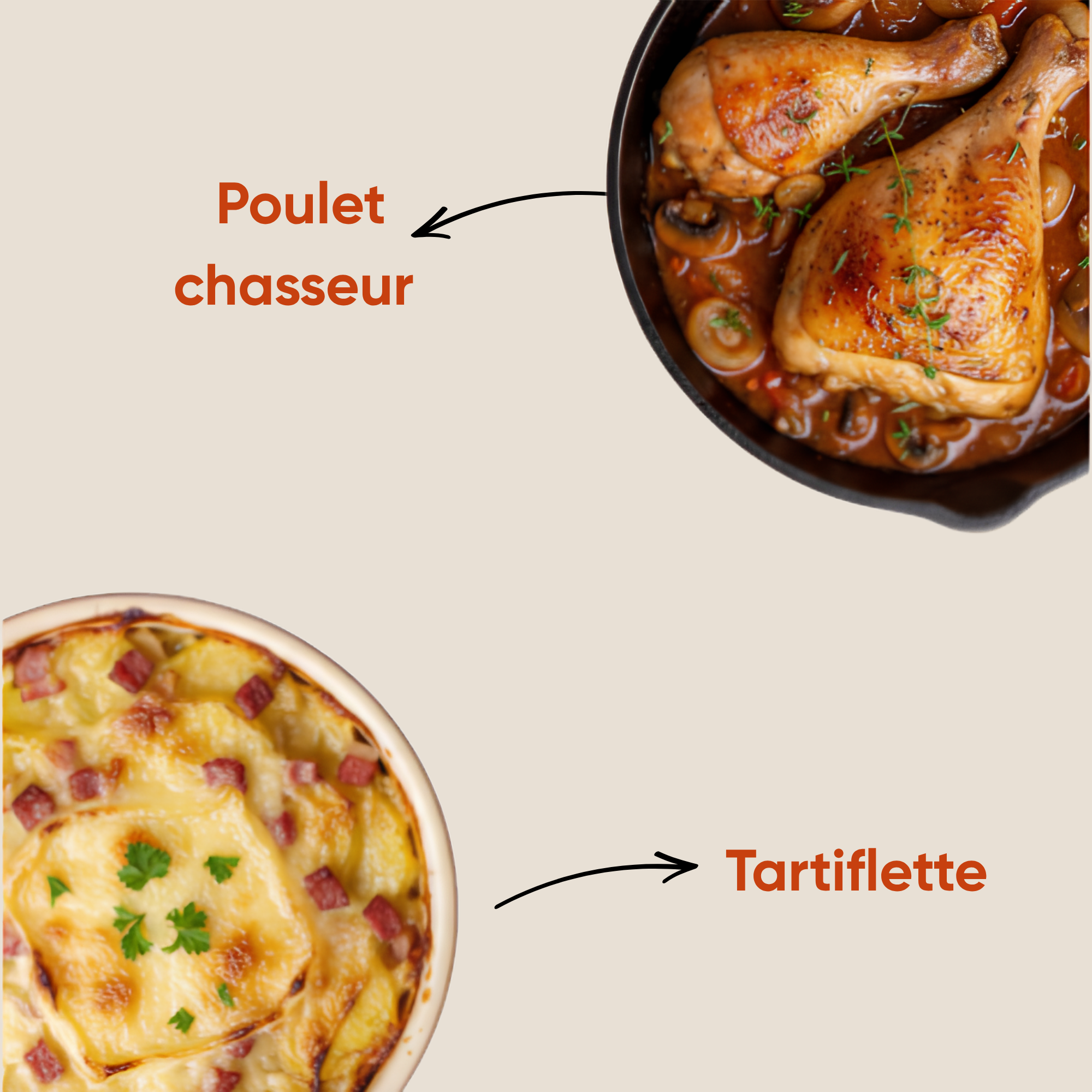 Tartiflette Poulet Chasseur