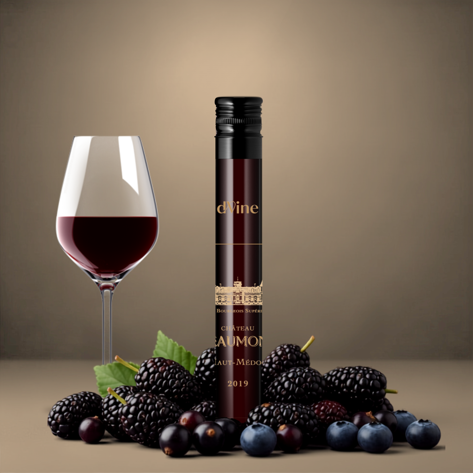 Flacon Vin Rouge Haut-Médoc Château Beaumont Cru Bourgeois Supérieur
