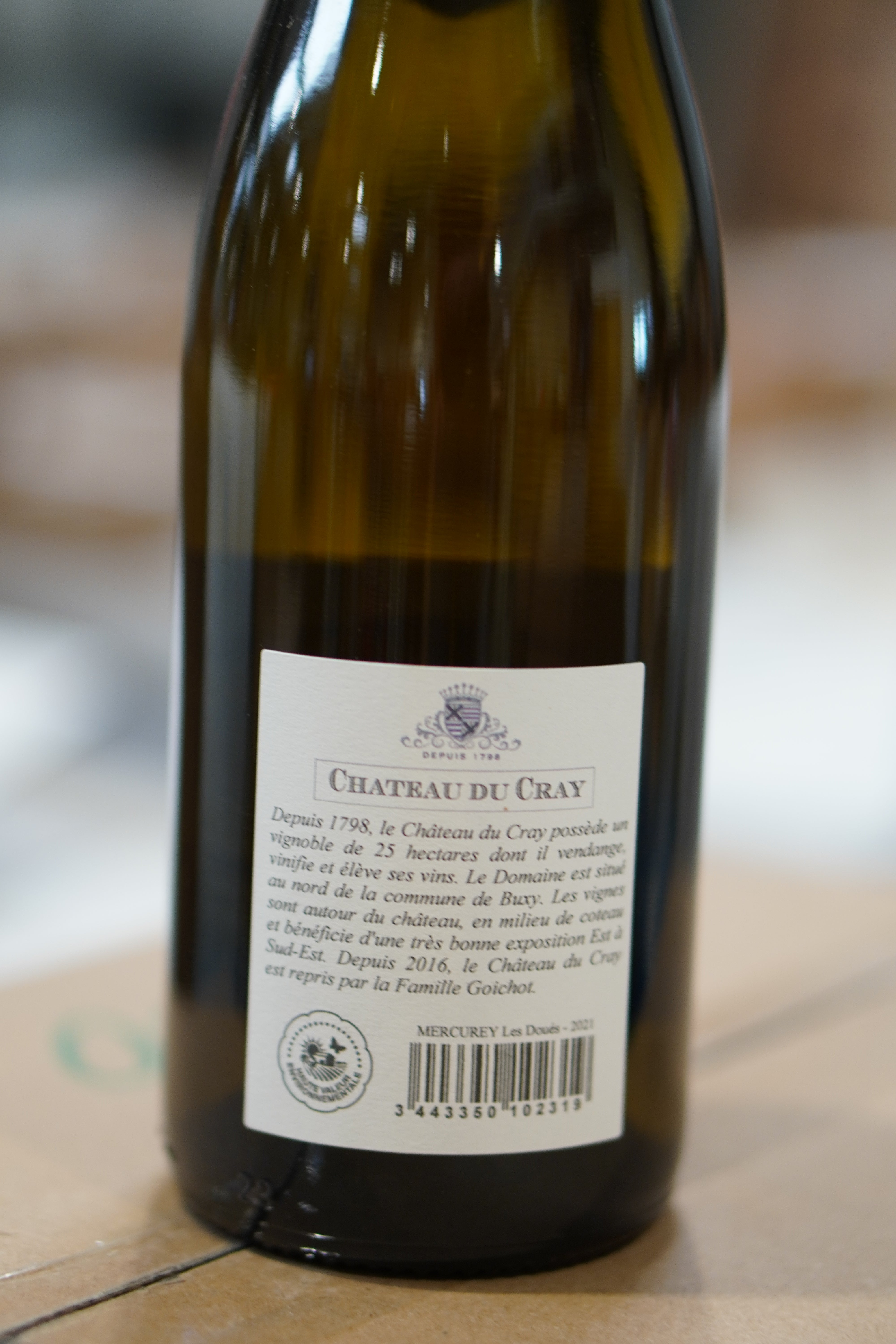 MERCUREY BLANC LES DOUES 2021 CHATEAU DU CRAY