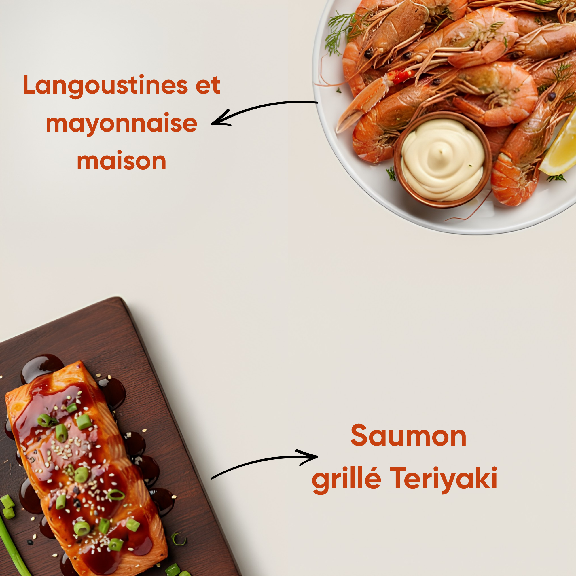 langoustine saumon