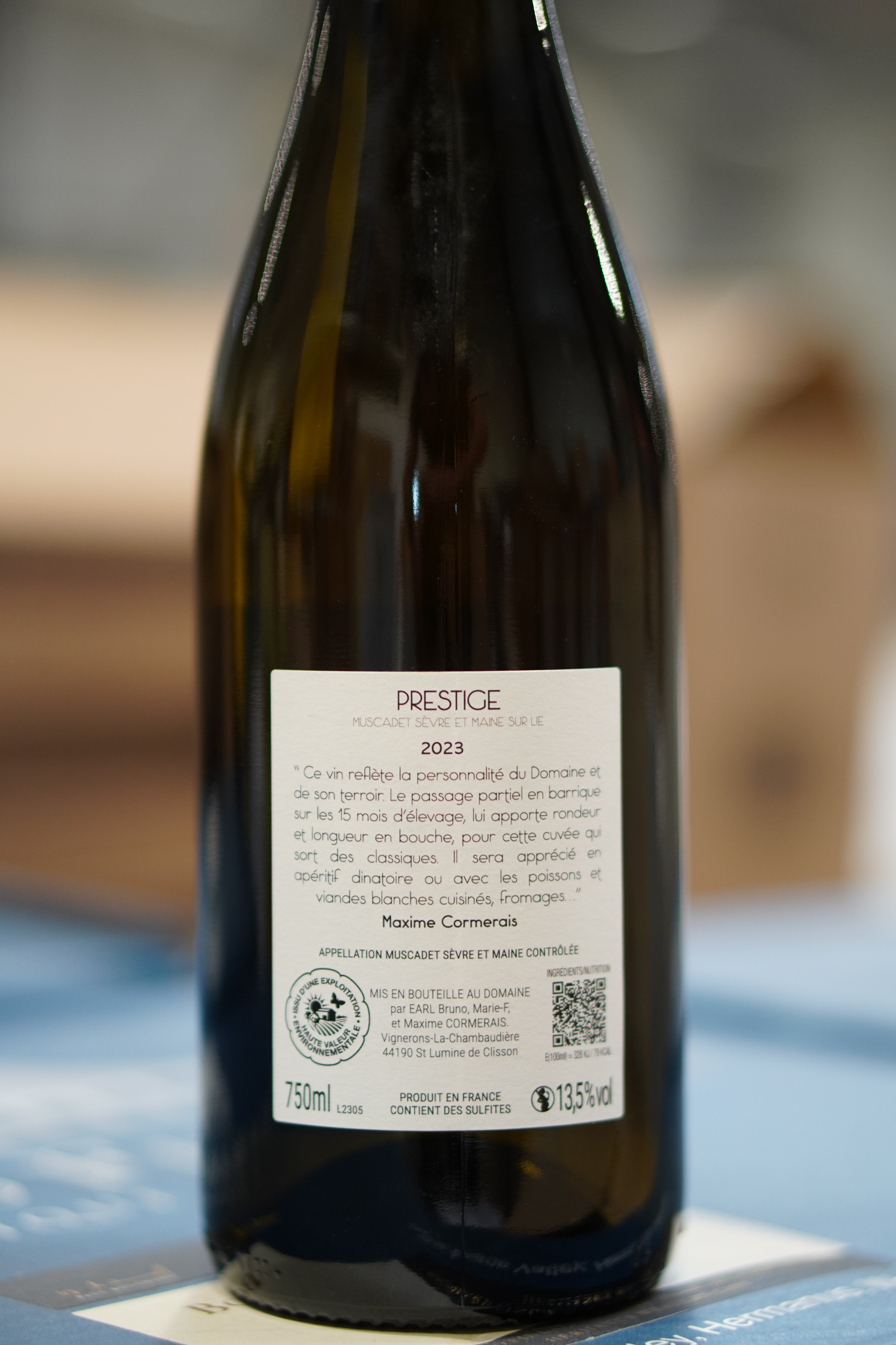 MUSCADET 2023 DOMAINE BRUNO CORMERAIS PRESTIGE