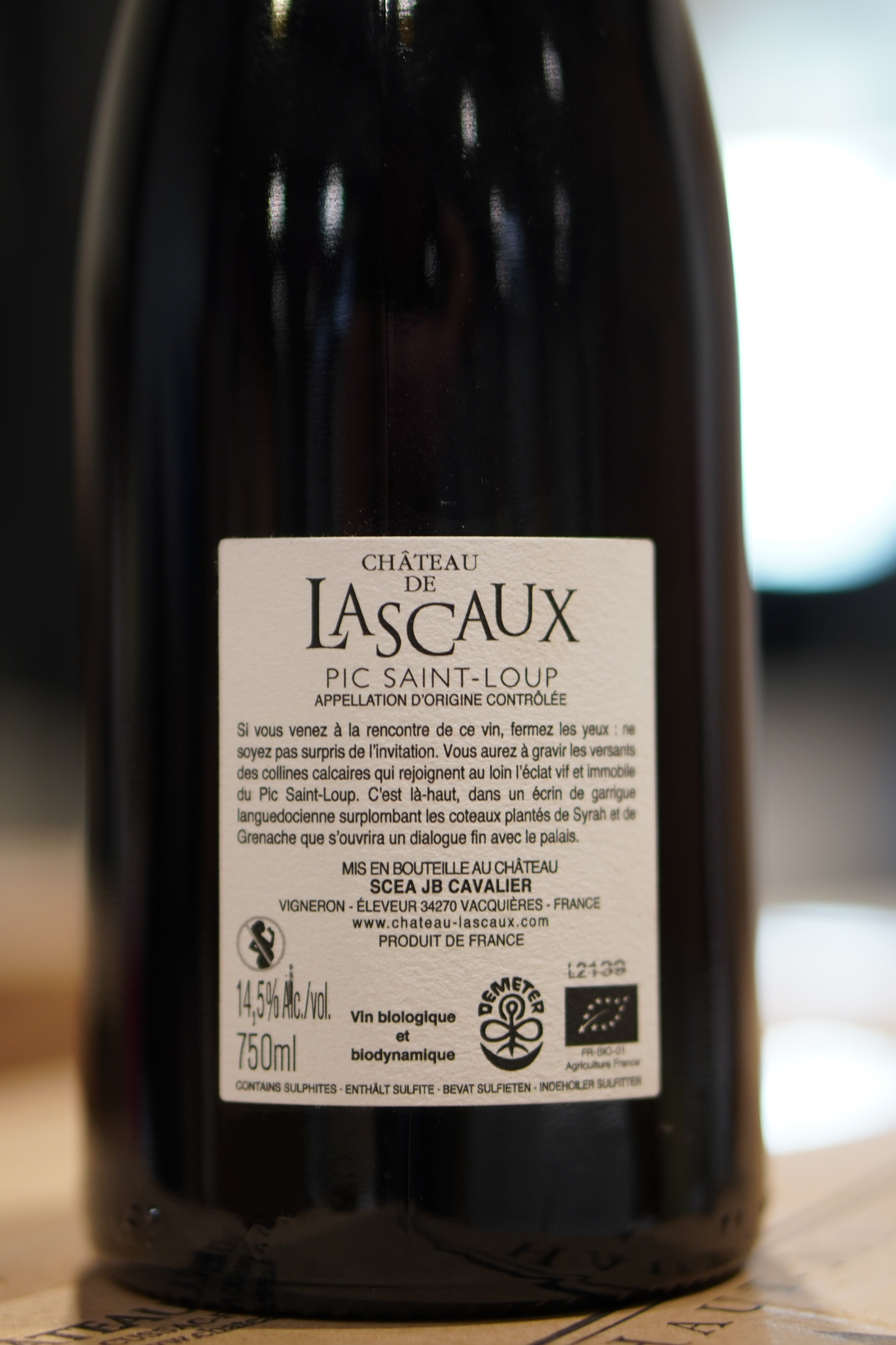 PIC SAINT LOUP 2020 CHATEAU DE LASCAUX