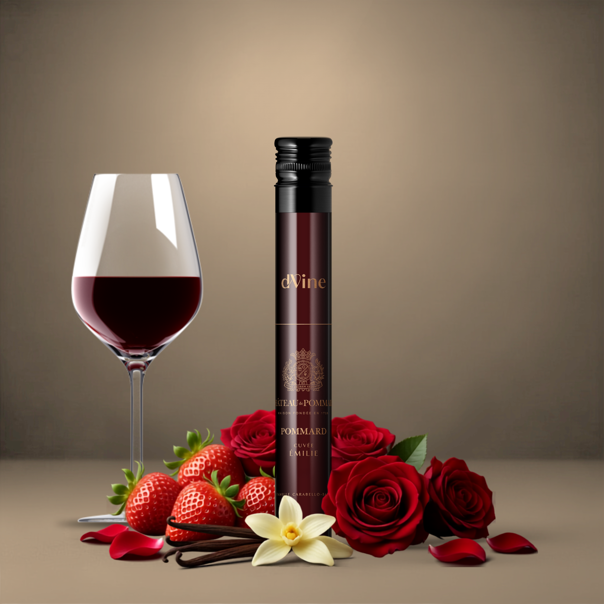 Flacon Vin Rouge Pommard Château de Pommard
