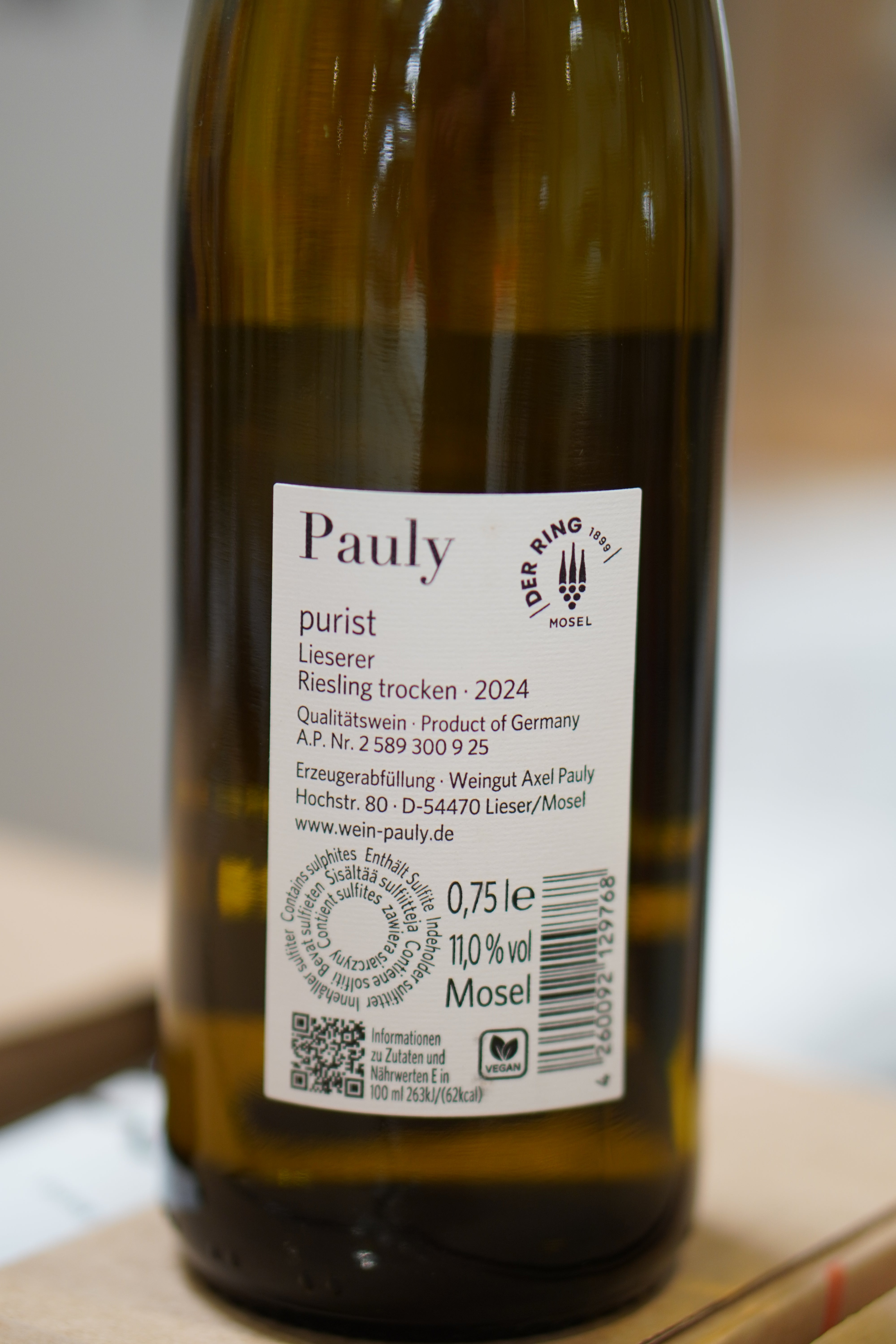 RIESLING - TROKEN 2024 (DE) AXEL PAULY PURIST