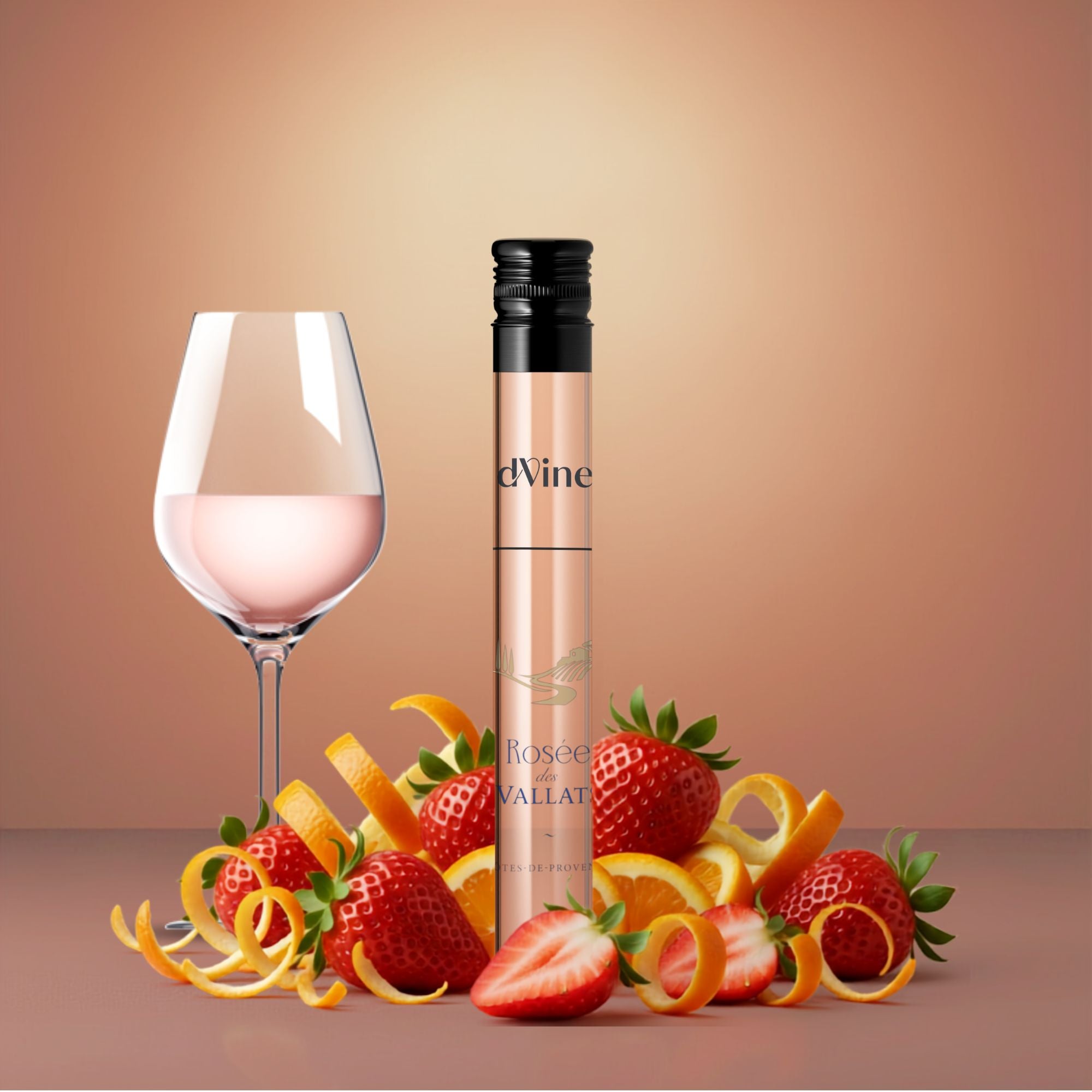 rosé vin flacon vallats