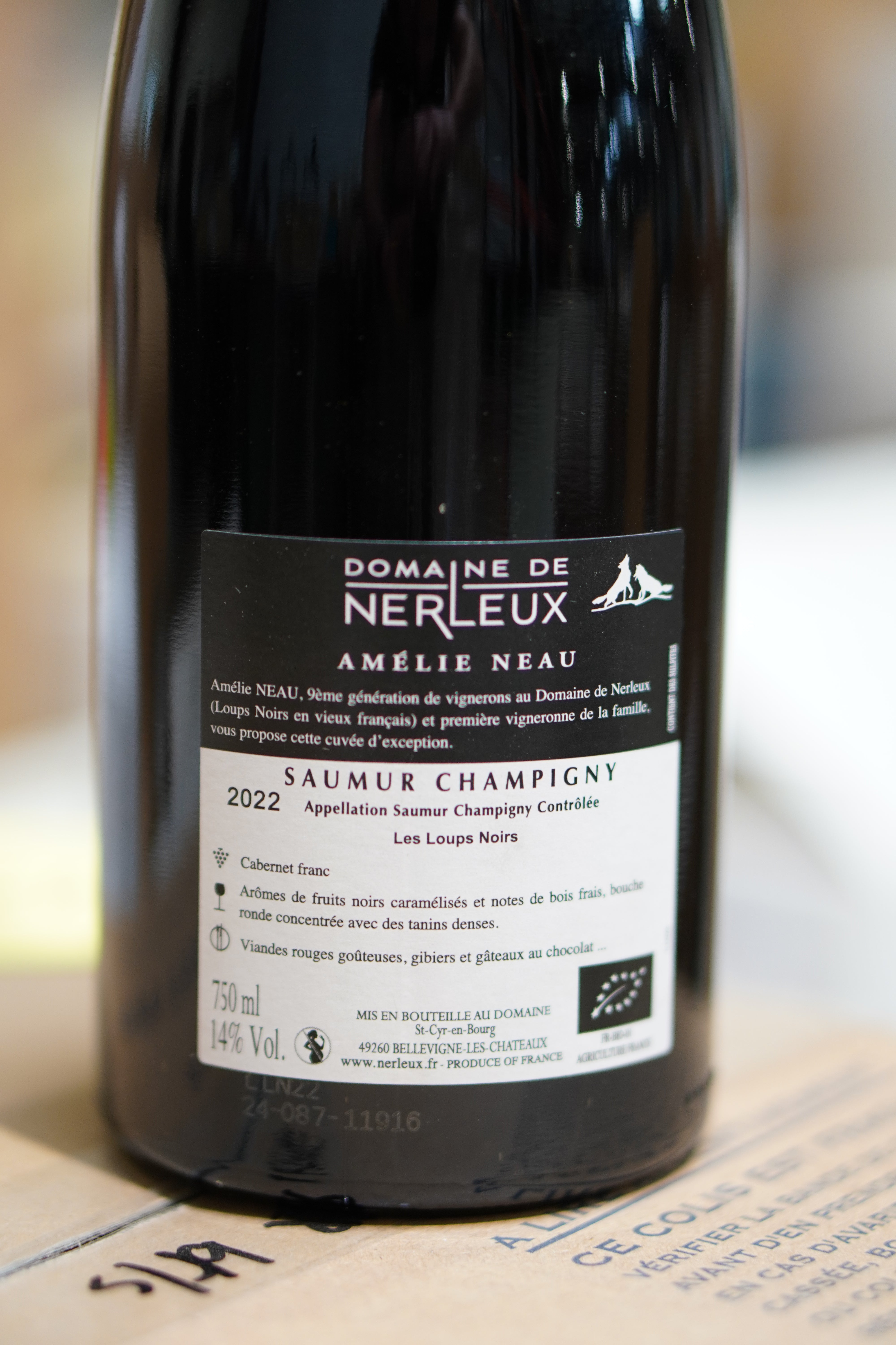 SAUMUR CHAMPIGNY 2022 DOMAINE DE NERLEUX LOUPS NOIRS