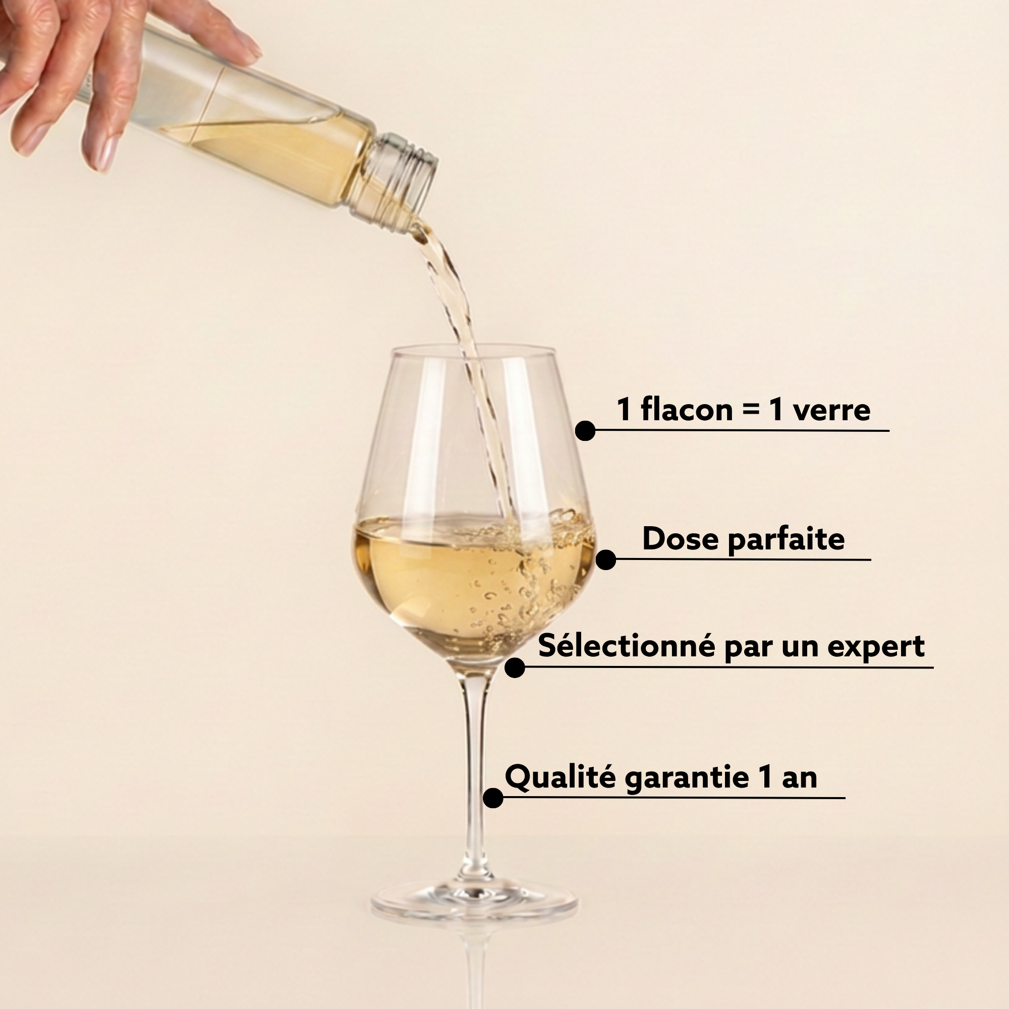 service vin blanc